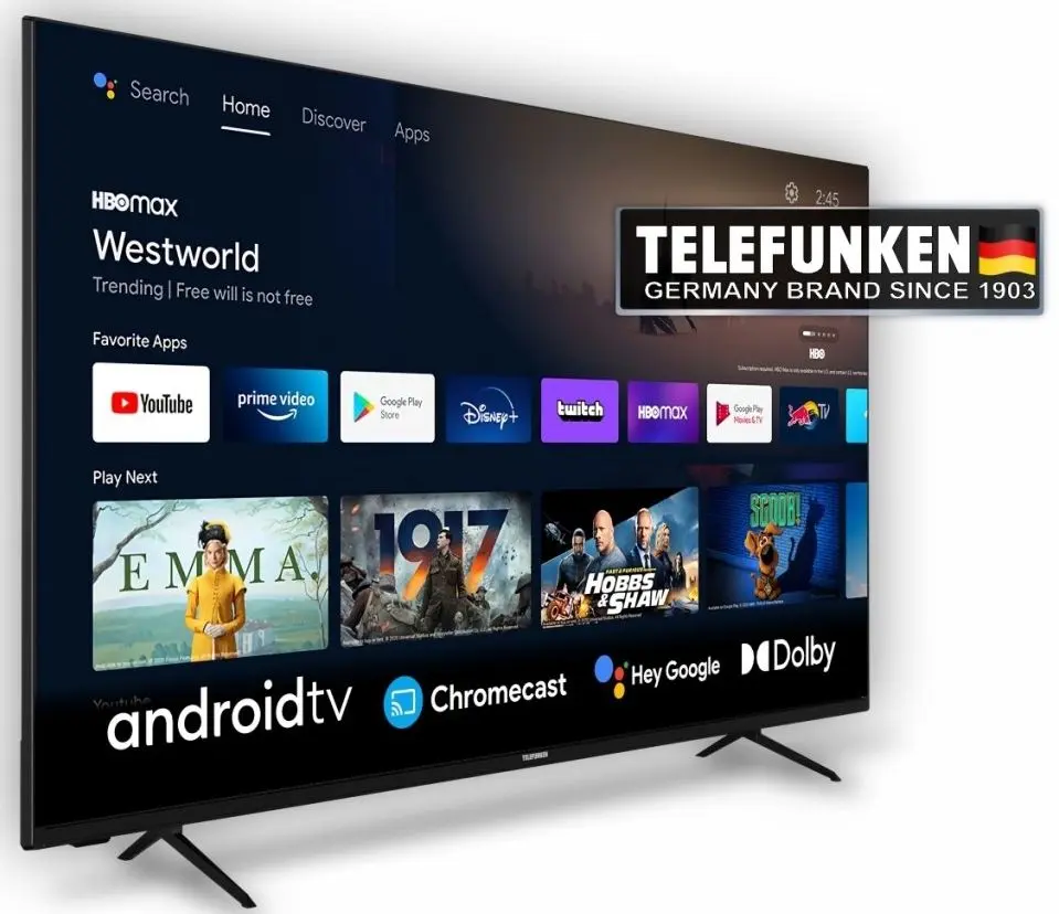 Телевизор Telefunken 4K UHD Smart 70UA9065 (Black)