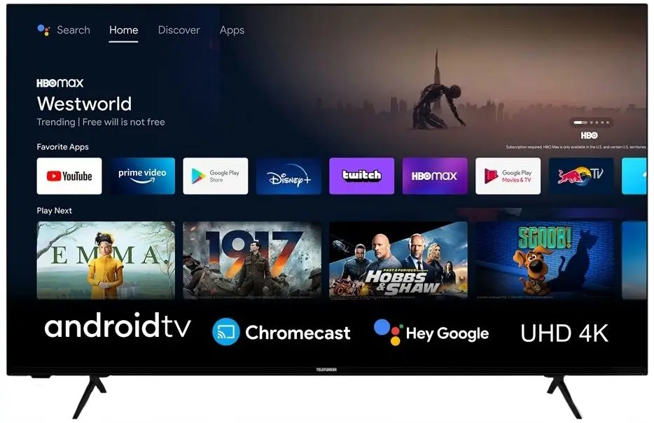 Телевизор Telefunken 4K UHD Smart 70UA9065 (Black)