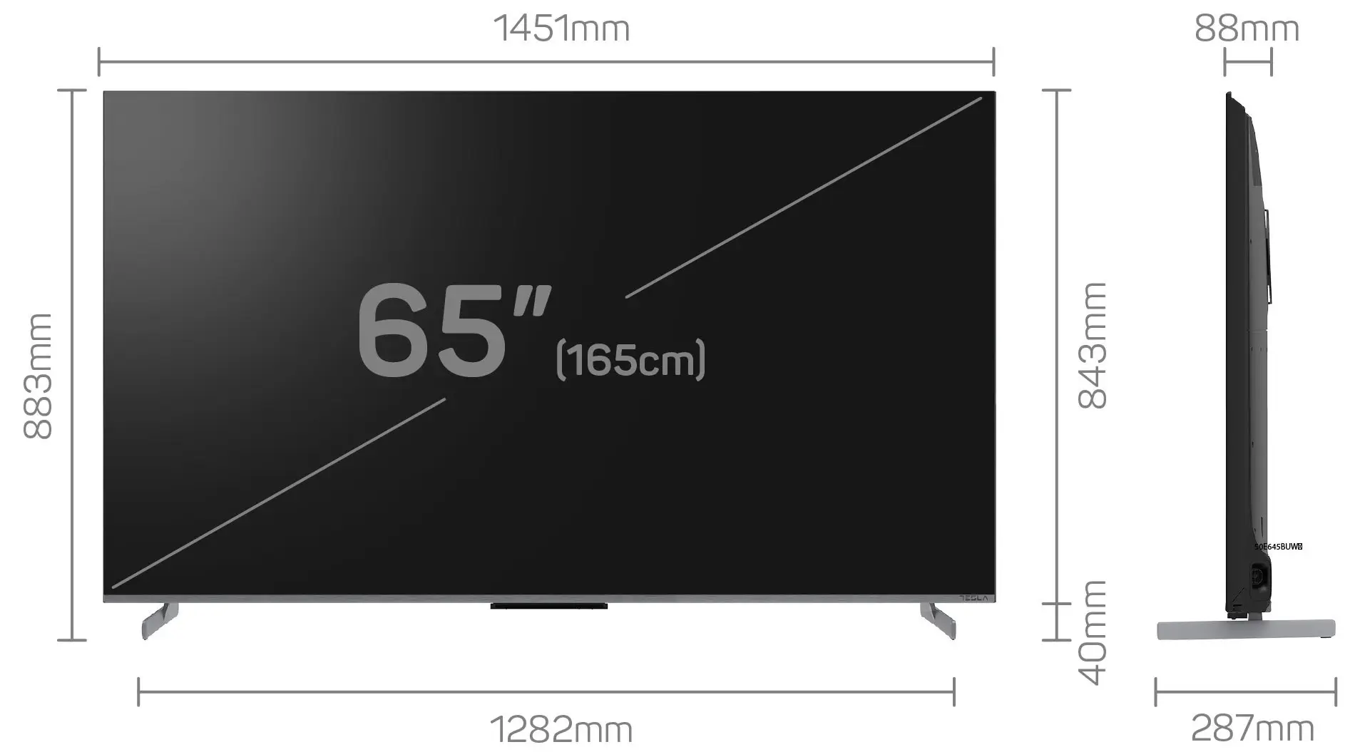 Телевизор Tesla 4K UHD Smart G65S949GUS (Silver) - 6