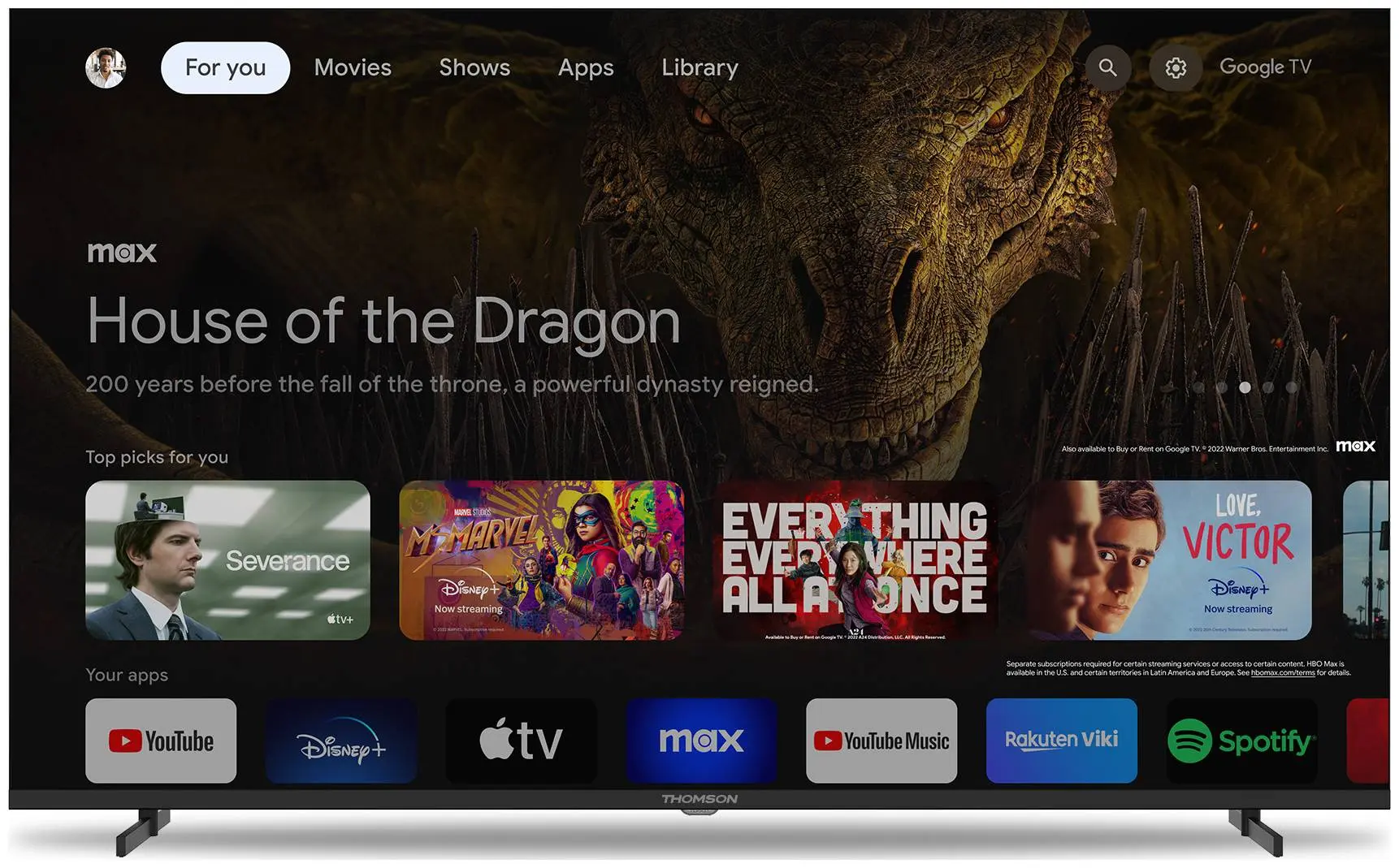 Телевизор Thomson 55UG4S14 LED 4K Smart (Black)