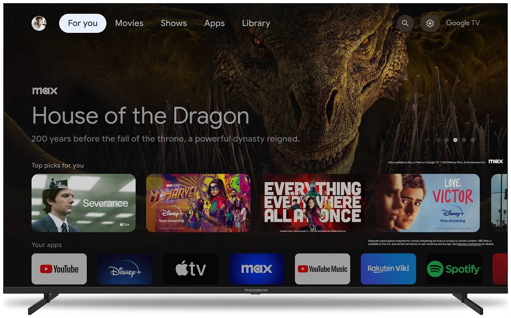 Televizor Thomson 65UG4S14 LED 4K Smart (Black)