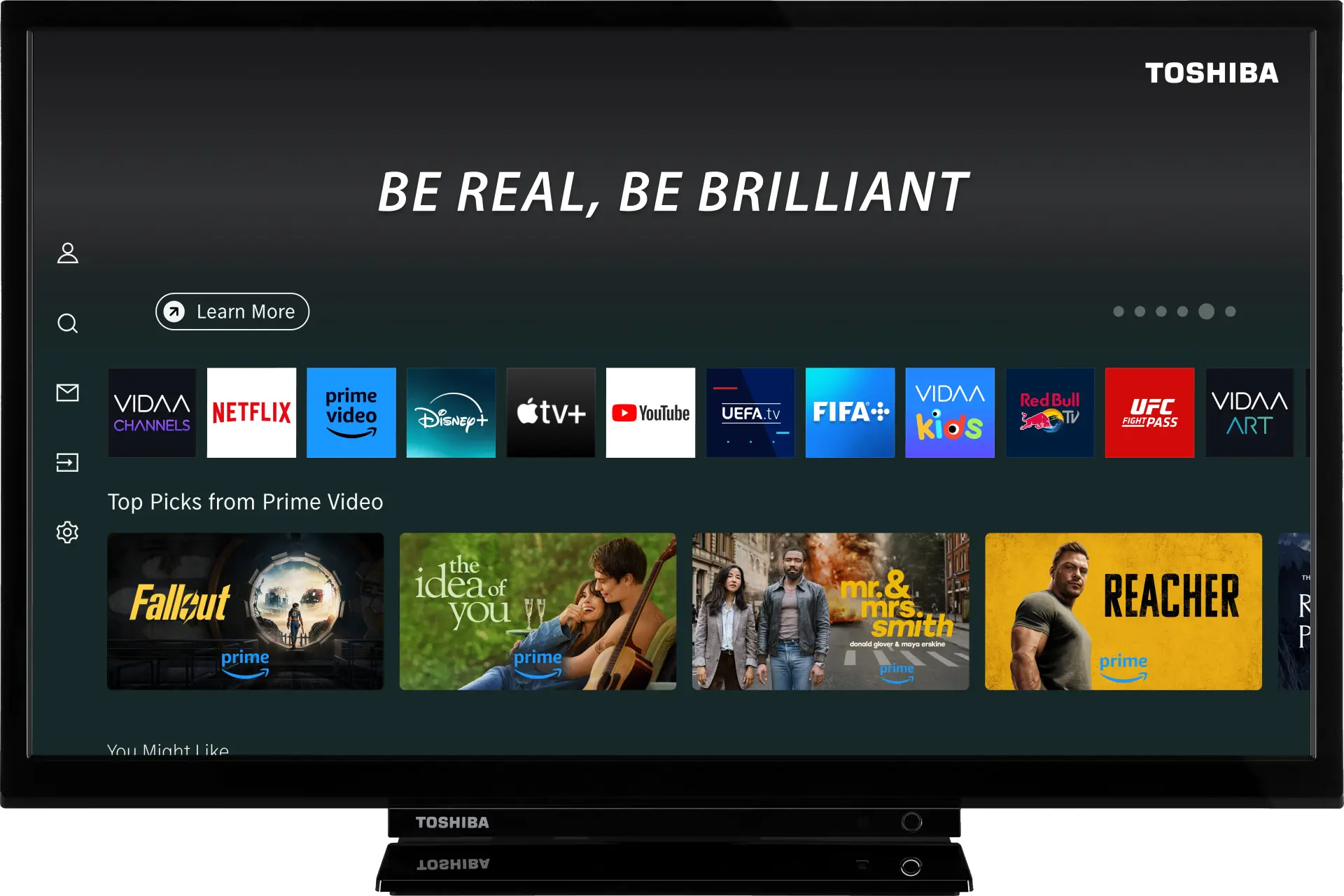 Телевизор Toshiba 24WV3563DG LED HD Smart (Black)