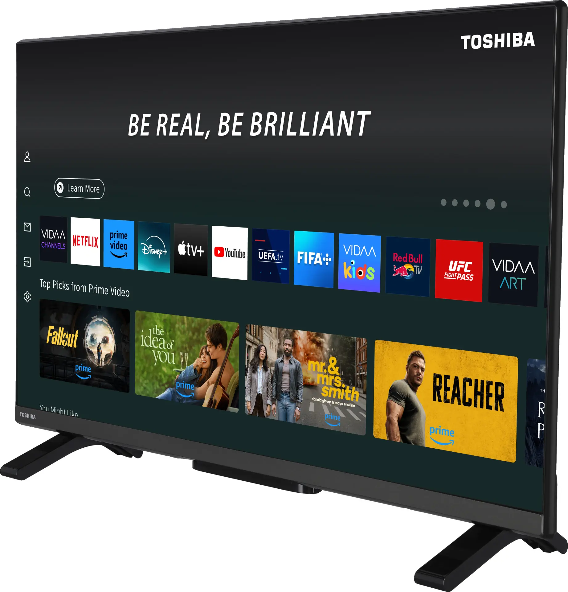 Телевизор Toshiba 32QV2F63DG QLED FHD Smart (Black)