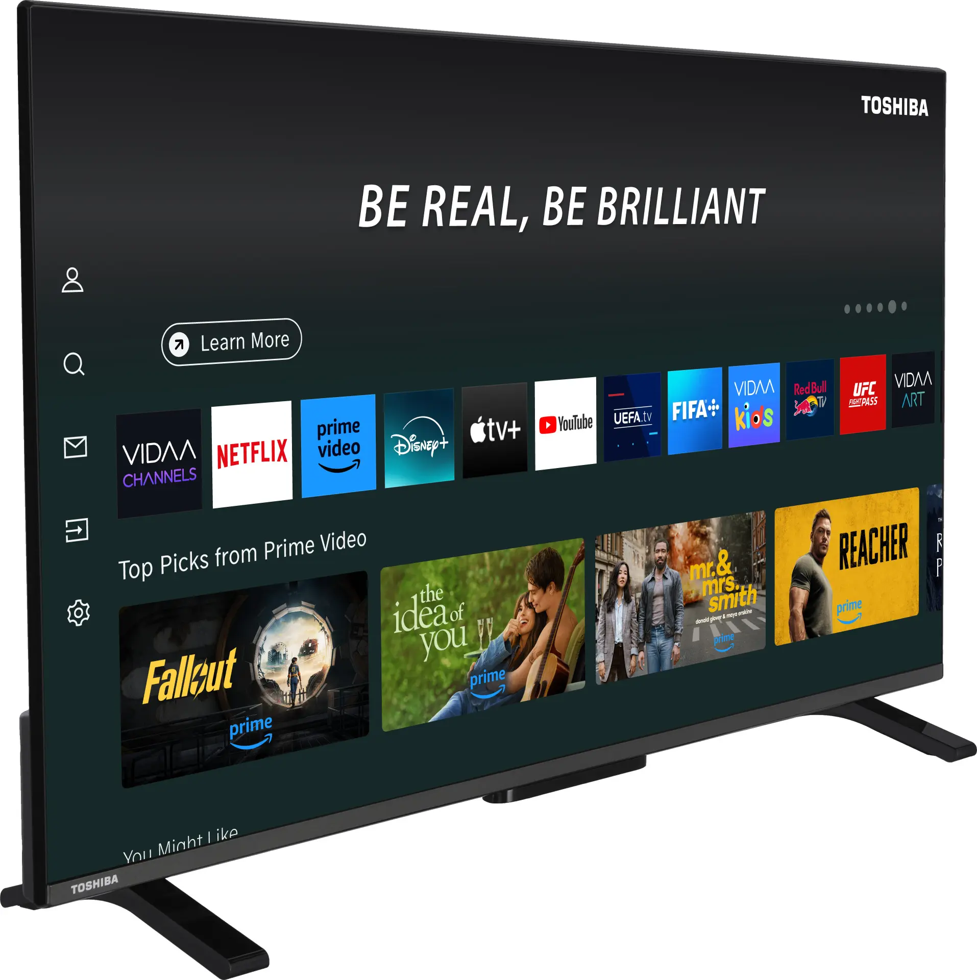 Телевизор Toshiba 40LV2563DG LED FHD Smart (Black) - 2