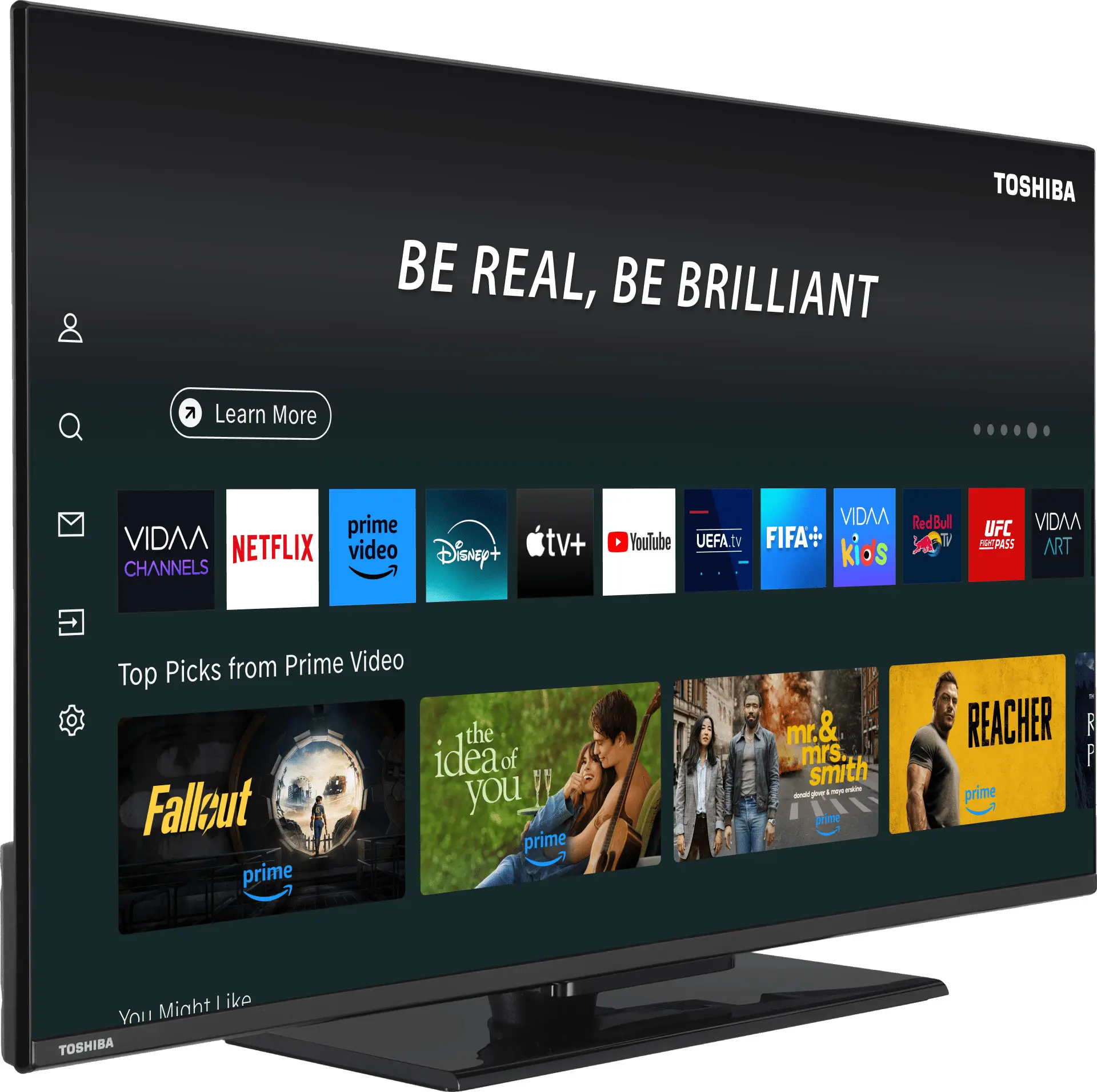 Телевизор Toshiba 40LV3563DG LED FHD Smart (Black) - 2