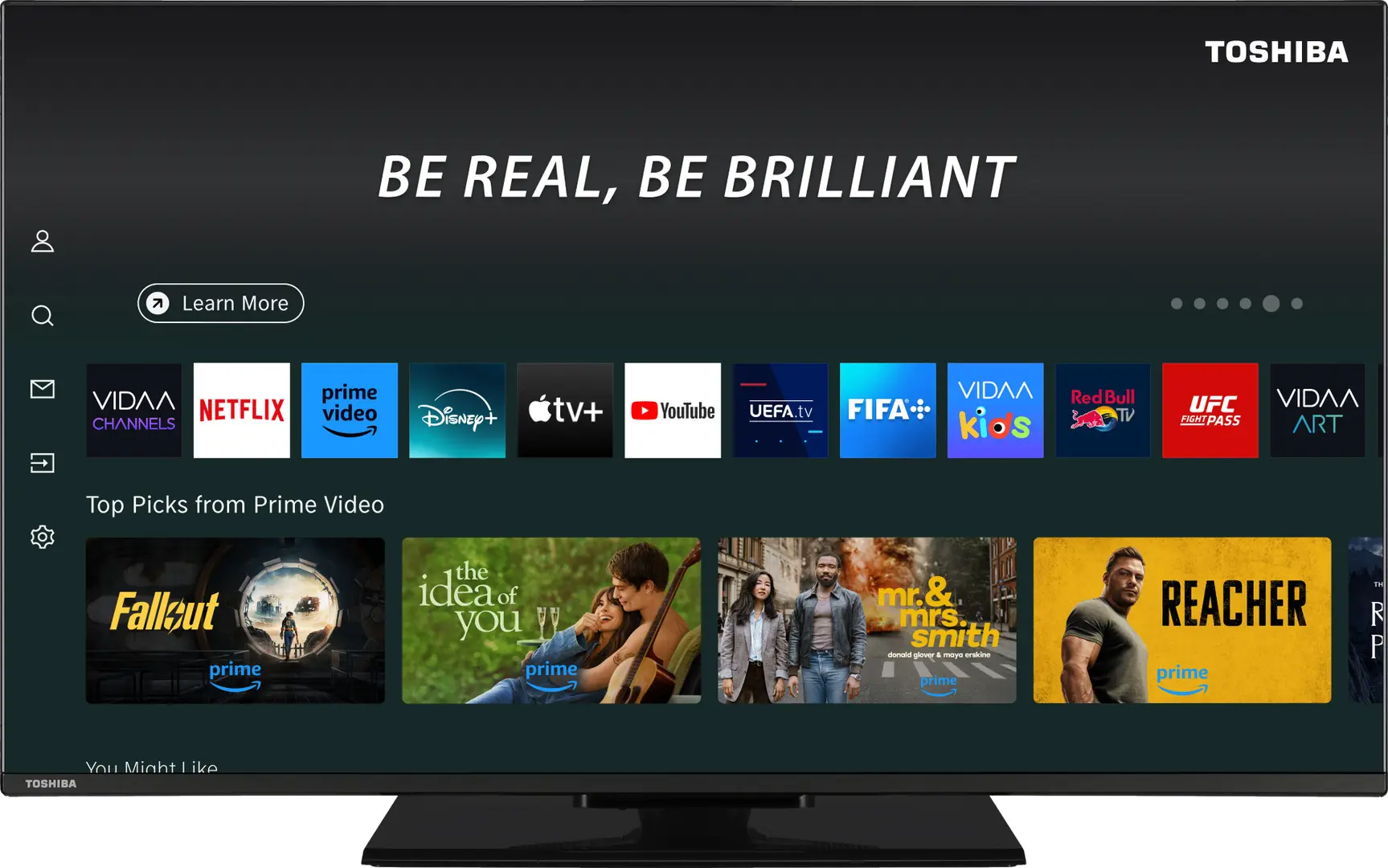 Телевизор Toshiba 40LV3563DG LED FHD Smart (Black)