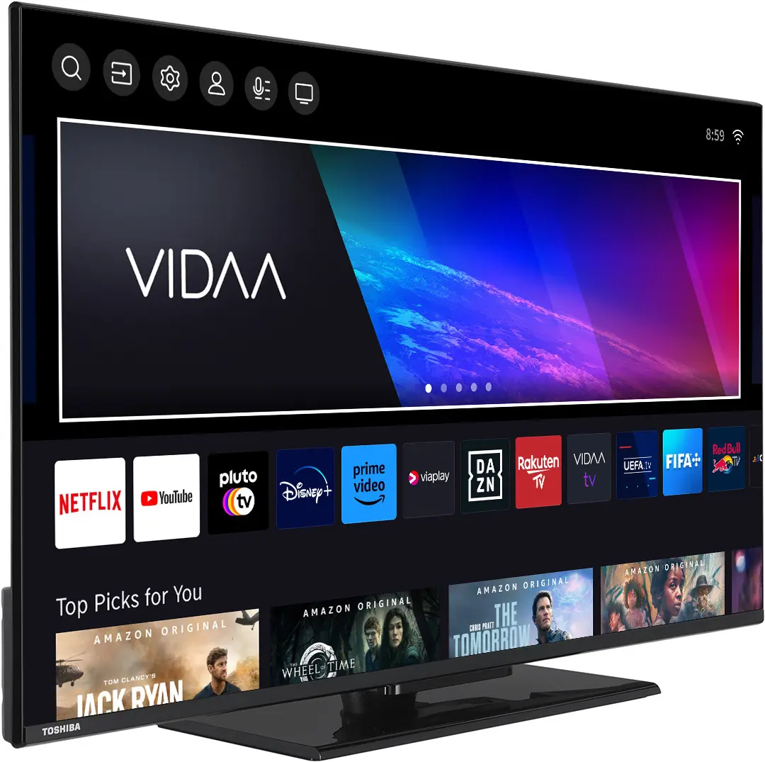 Телевизор Toshiba 43QV3463DG QLED 4K Smart (Black) - 2