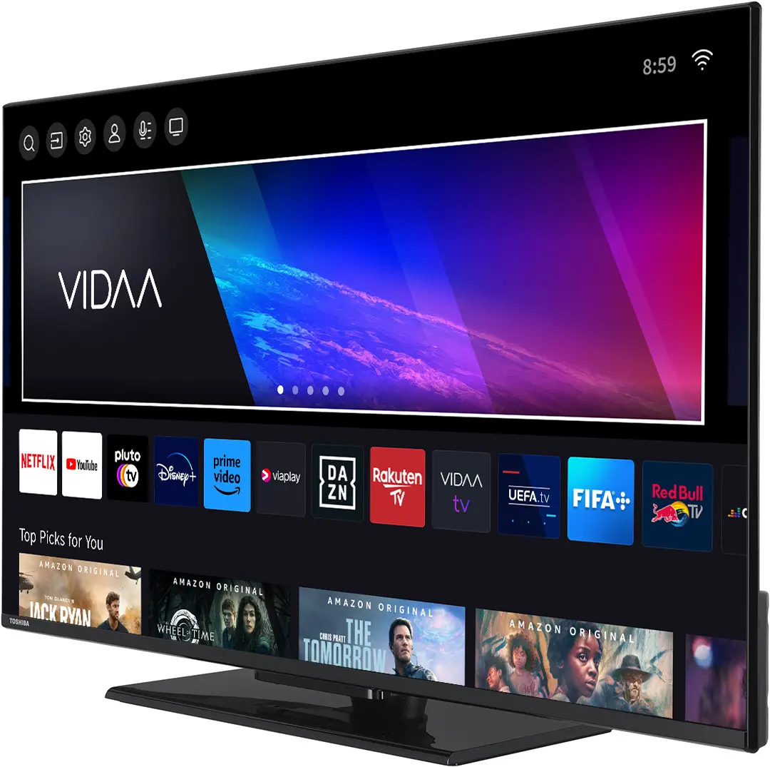 Телевизор Toshiba 43QV3463DG QLED 4K Smart (Black) - 3
