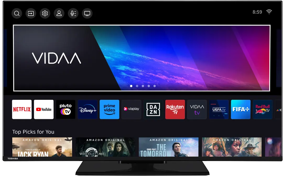 Телевизор Toshiba 43QV3463DG QLED 4K Smart (Black)