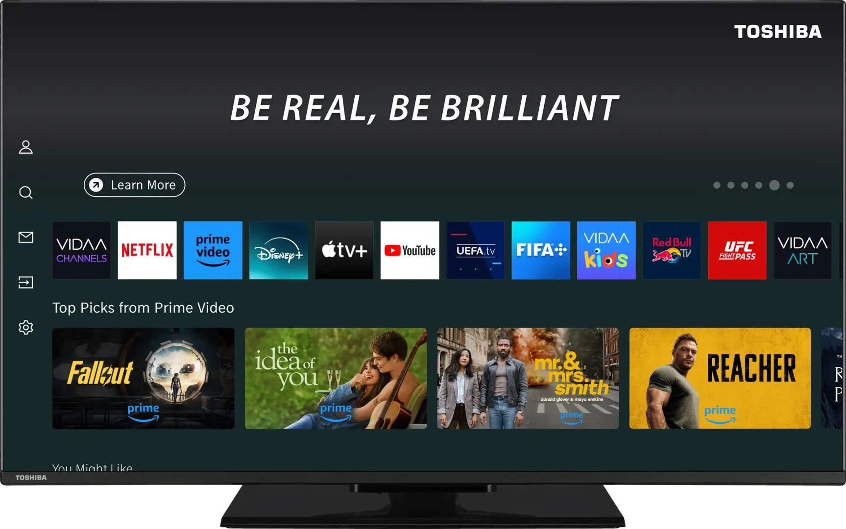 Televizor Toshiba 43QV3F63DG QLED 4K Smart (Black)