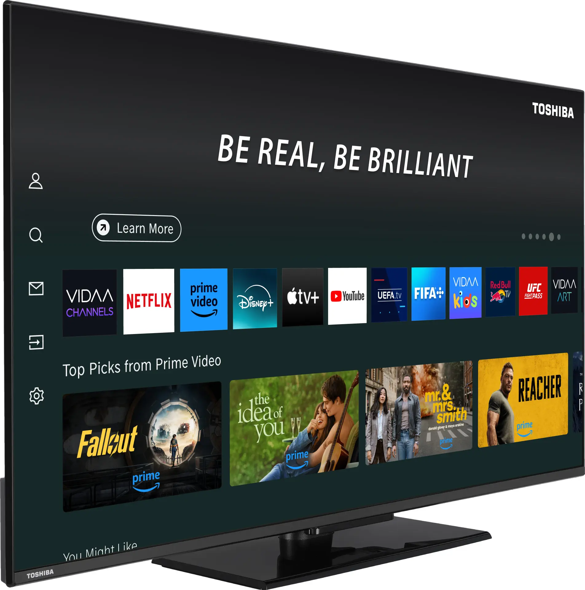 Телевизор Toshiba 43UV3F63DG LED 4K Smart (Black) - 2