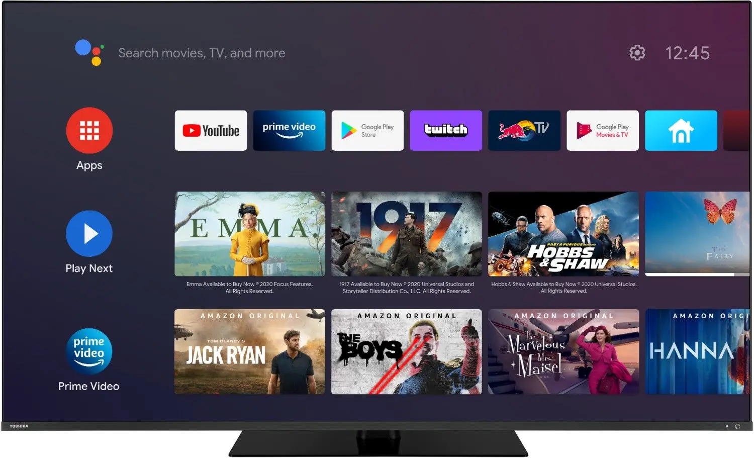 Телевизор Toshiba 50'' 4K UHD Smart 50QA7D63DG (Black)