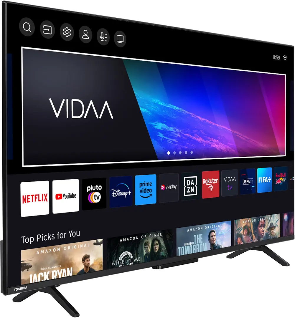 Телевизор Toshiba 50QV2463DG QLED 4K Smart (Black) - 2
