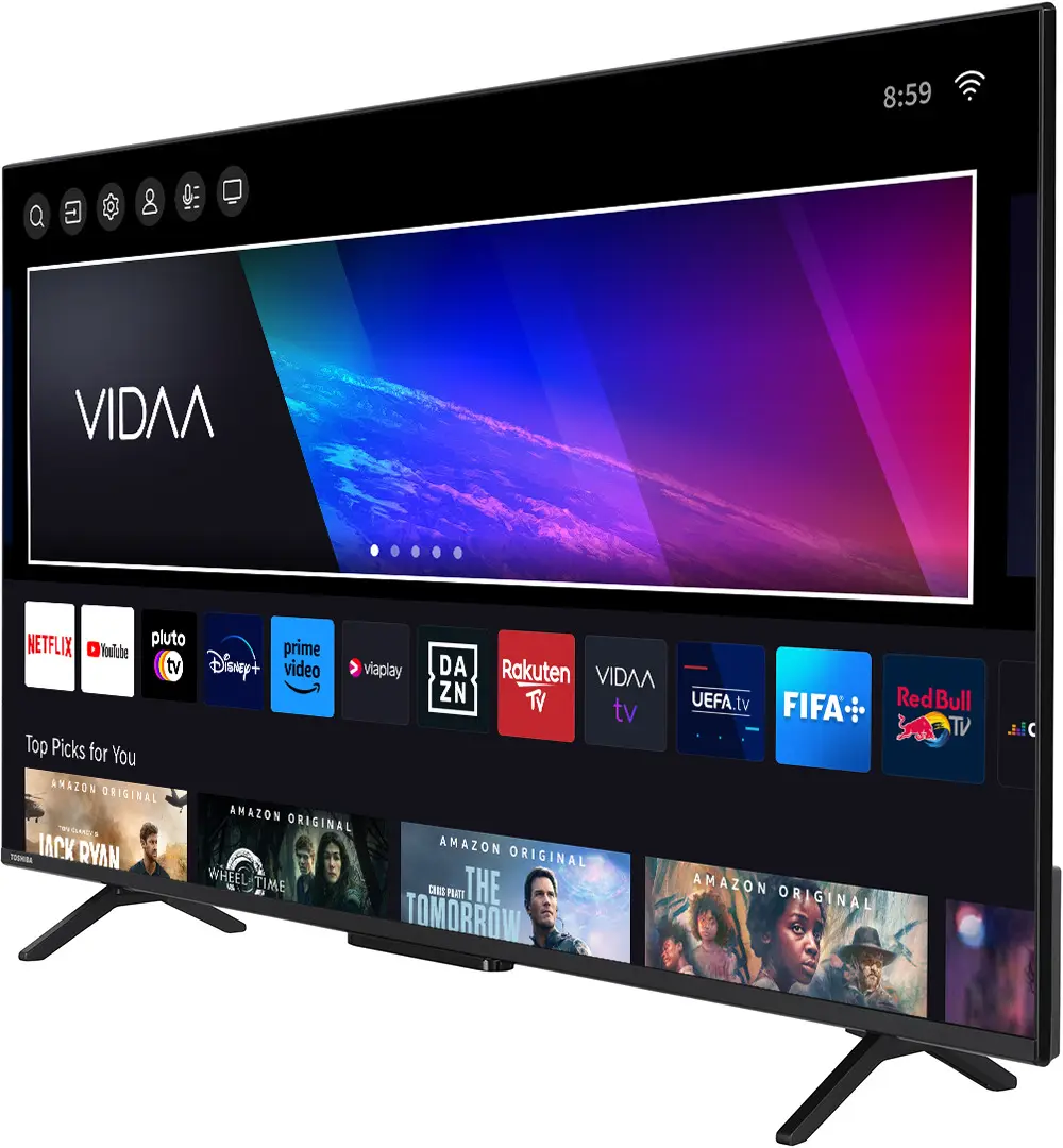 Телевизор Toshiba 50QV2463DG QLED 4K Smart (Black) - 3