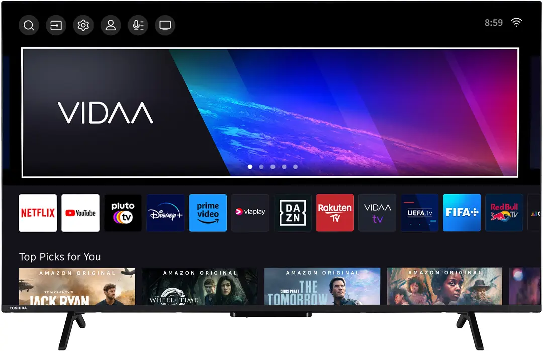 Телевизор Toshiba 50QV2463DG QLED 4K Smart (Black)