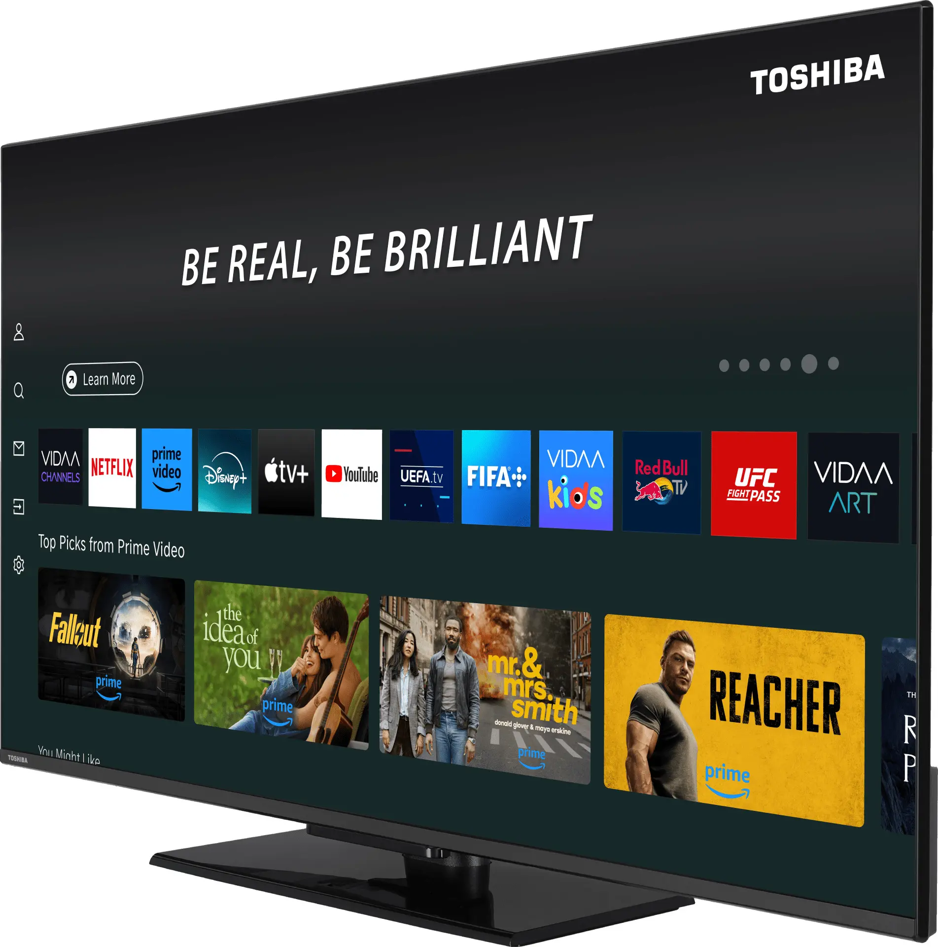Телевизор Toshiba 50UV3F63DG LED 4K Smart (Black) - 3