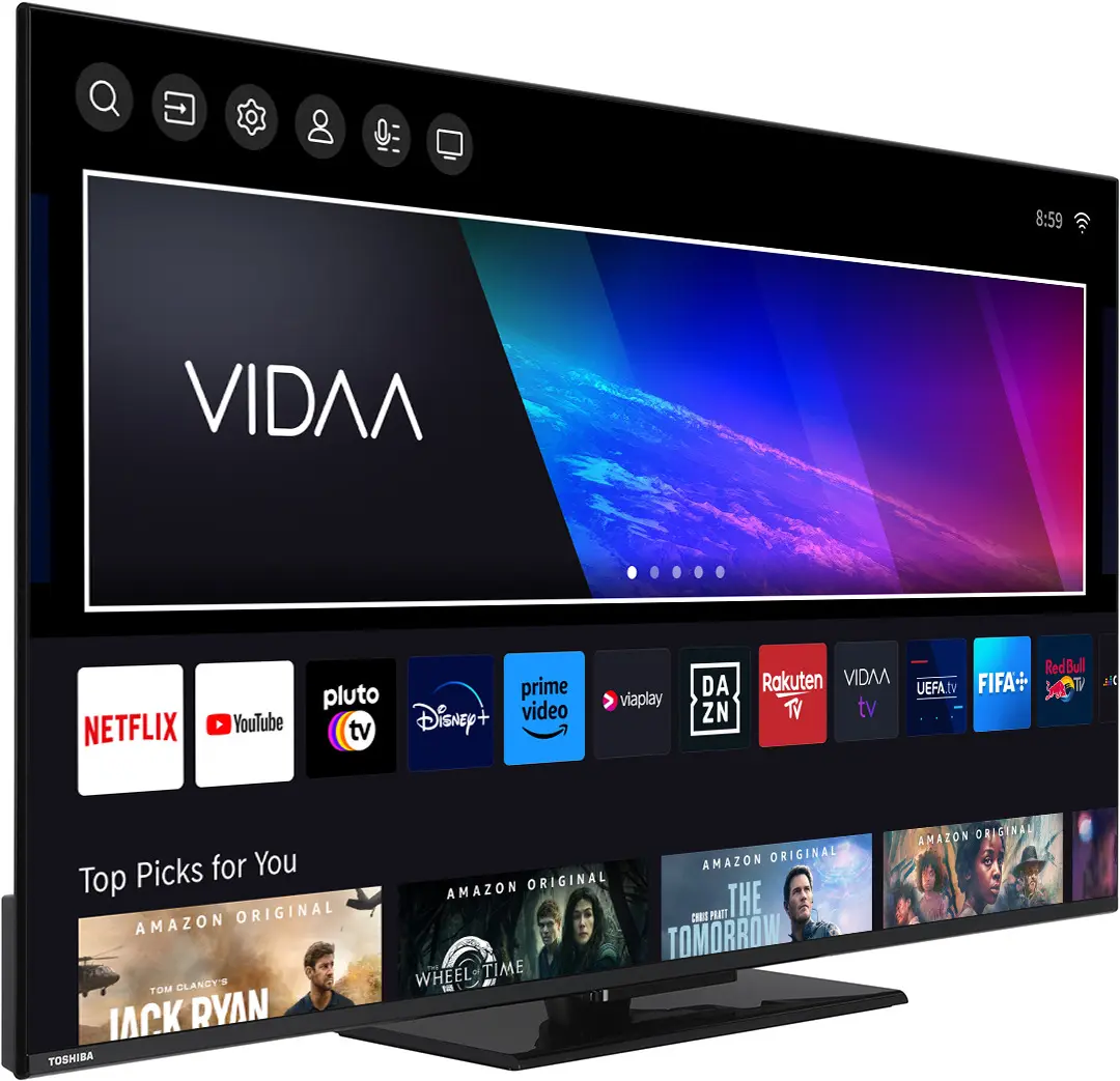 Televizor Toshiba 65QV3463DG QLED 4K Smart (Black) - 2