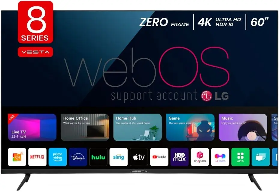 Телевизор 4K UHD Smart Vesta WU6085AAB+MR20GA (Black)
