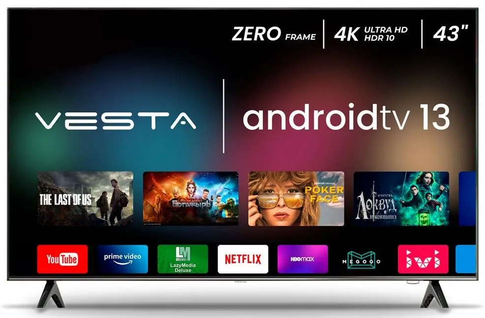 Телевизор Vesta 4K UHD Smart LD43H7505 (Black)