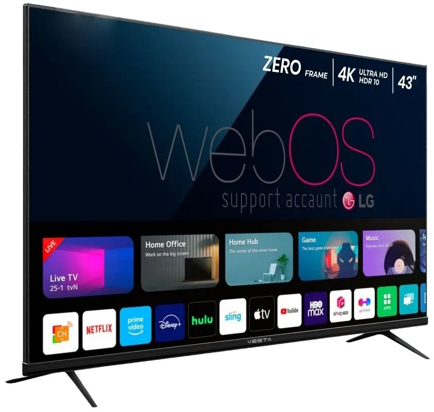 Televizor Vesta 4K UHD Smart WU4375AAA + MR20GA (Black)