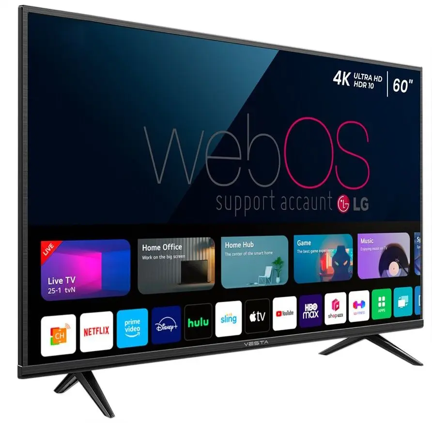 Телевизор Vesta 4K UHD Smart WU6075AAA + MR20GA (Black)