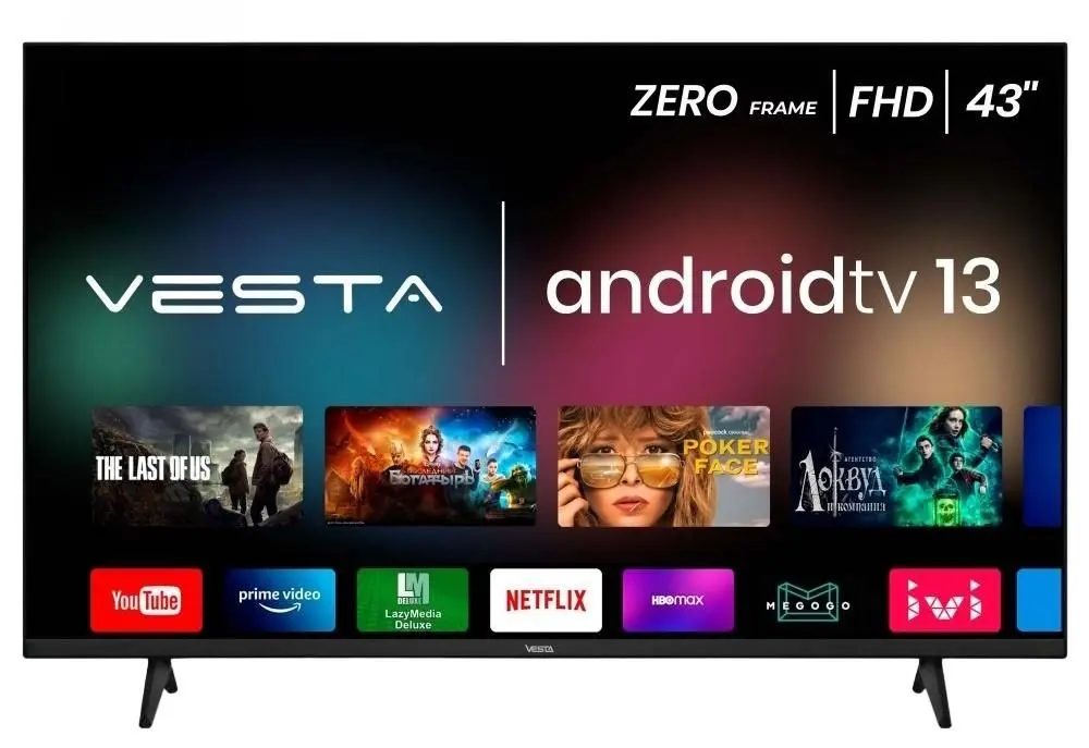 Телевизор Vesta Full HD Smart LD43L6005 (Black)