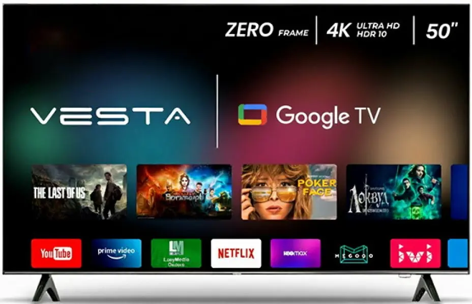 Телевизор Vesta LD50W02M LED 4K Smart (Black)