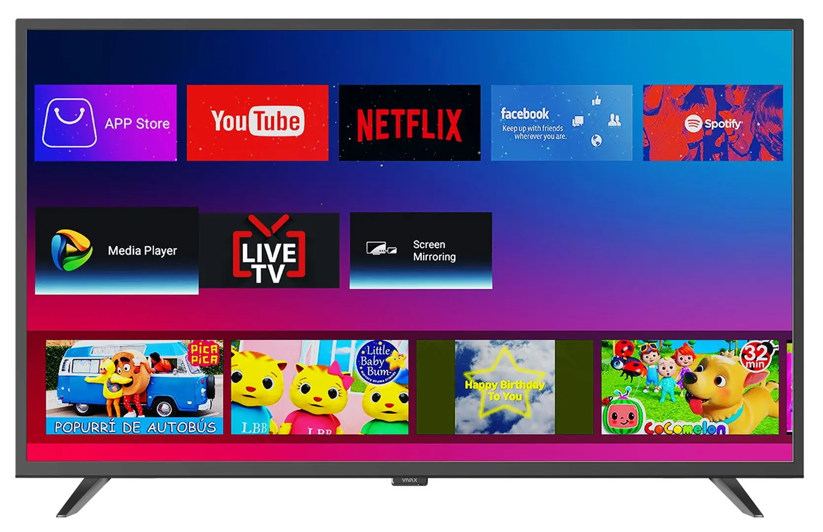 Телевизор Vivax 43'' Smart HD TV-43S61T2S2SM (Black)