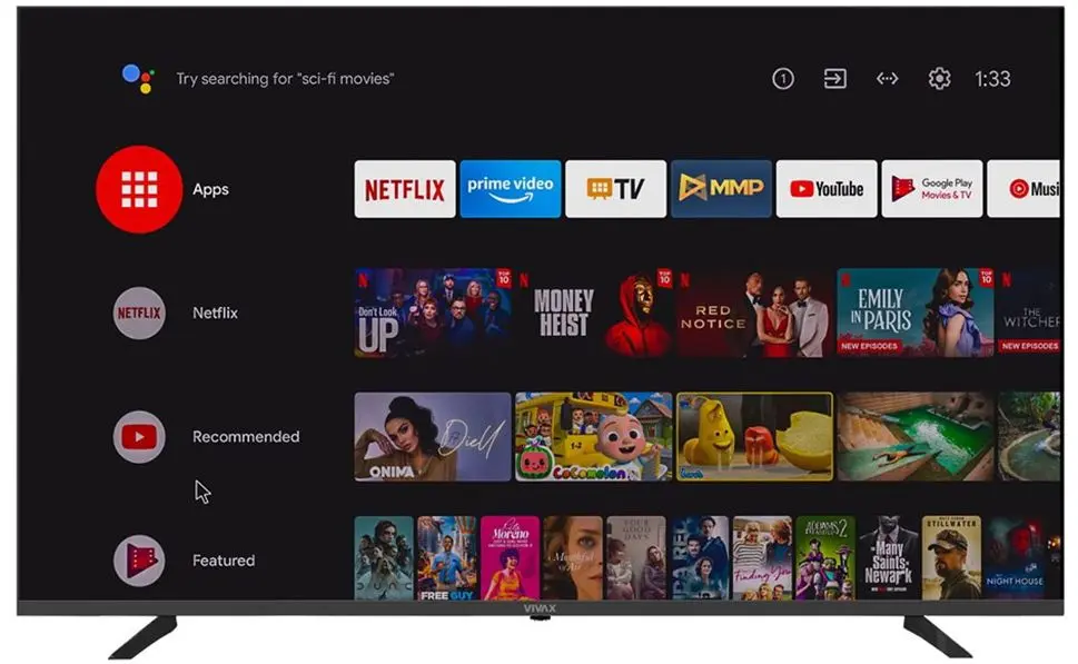 Телевизор Vivax 58UHD10K (Black)