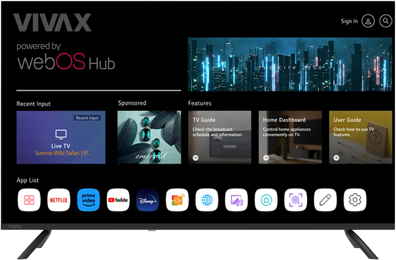 Televizor Vivax TV-40LE110WO LED FHD Smart (Black)