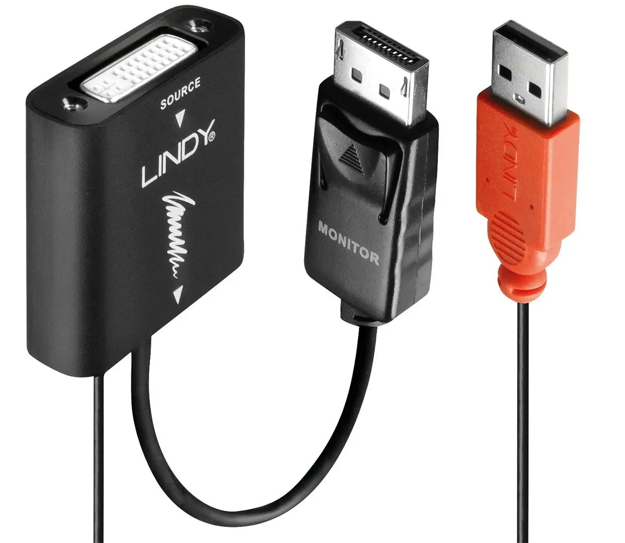 Адаптер Dvi-D to Displayport Lindy 38145