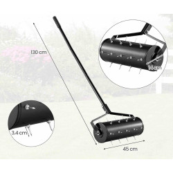 Аэратор для газона Costway GT4130DK (Black) Thumb