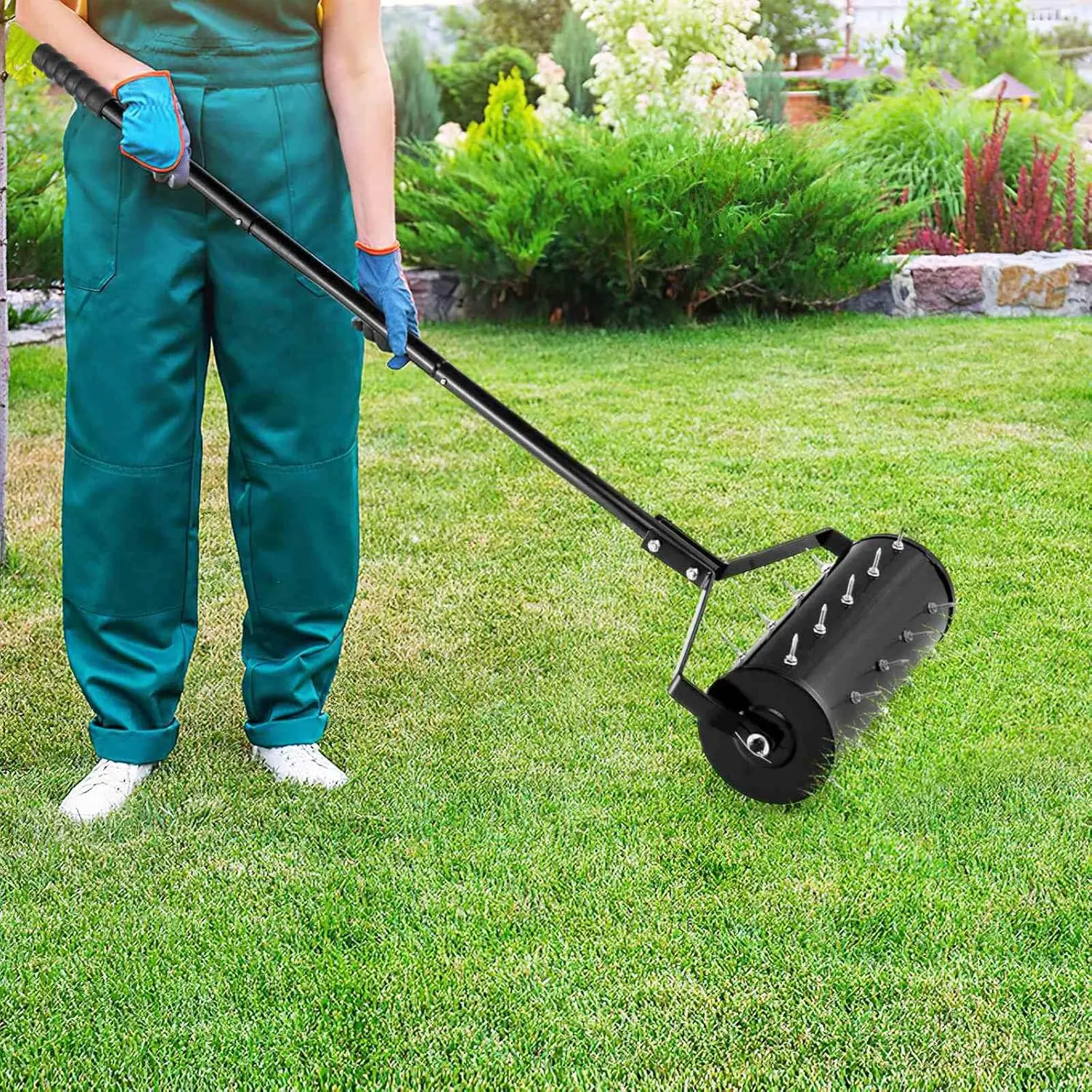 Аэратор для газона Costway GT4130DK (Black) - 4