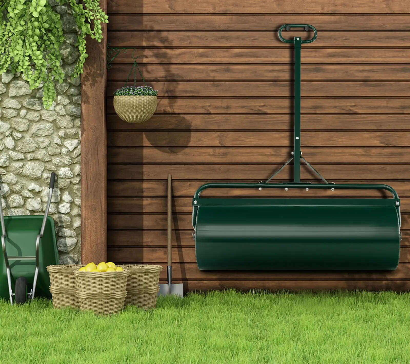 Tavalug pentru gazon Costway GT4008GN (Green)