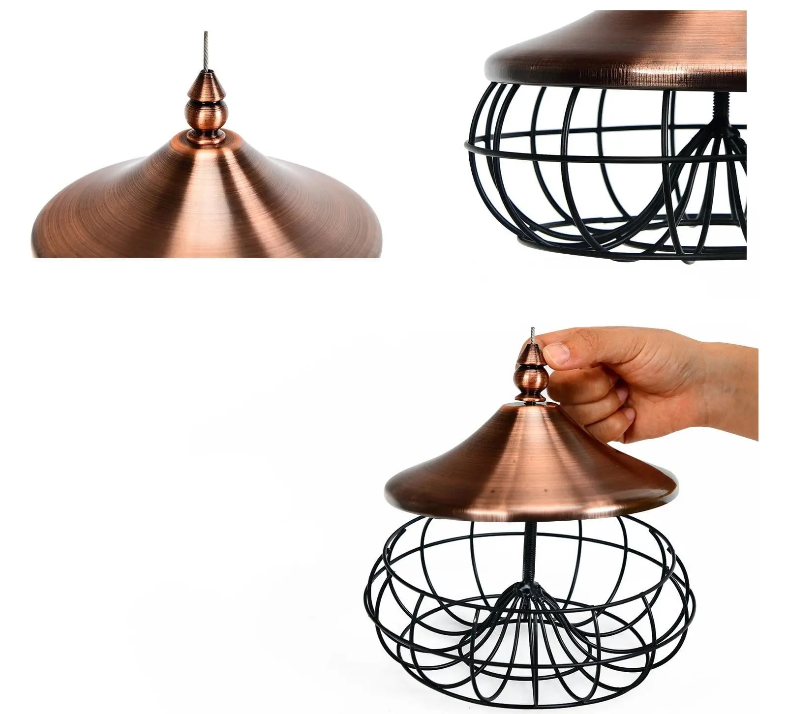 Hrănitoare pentru păsări Costway GT3551 (Bronze)