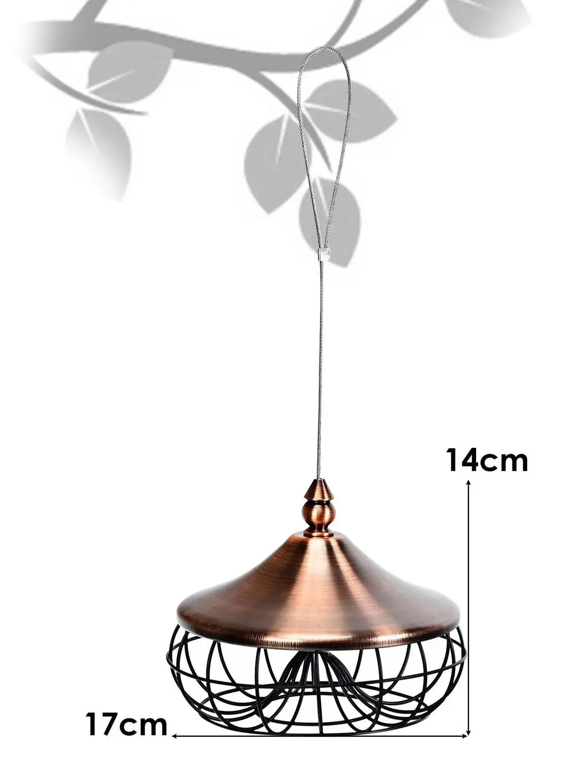 Hrănitoare pentru păsări Costway GT3551 (Bronze)