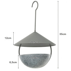 Кормушка для птиц Costway GT4018 (Grey) Thumb