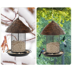 Hrănitoare pentru păsări Costway GT4019 (Brown) Thumb