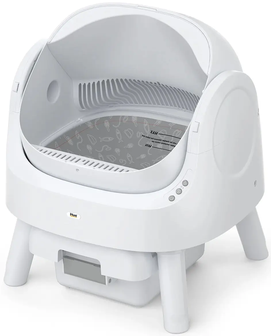 Litieră automată pentru pisici iHunt AutoScooper 11 (White) - 3