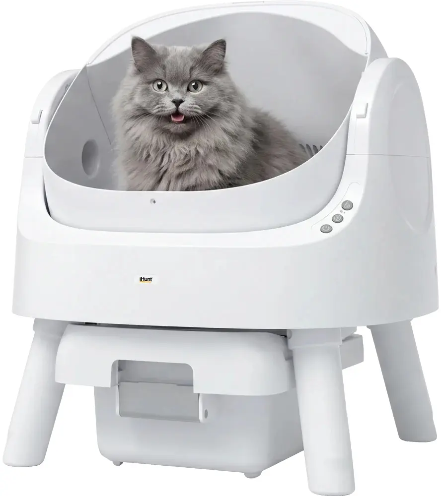 Litieră automată pentru pisici iHunt AutoScooper 11 (White) - 5