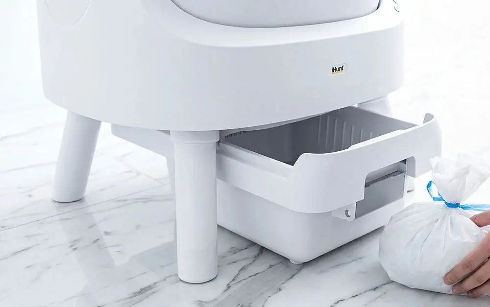 Litieră automată pentru pisici iHunt AutoScooper 11 (White) - 6