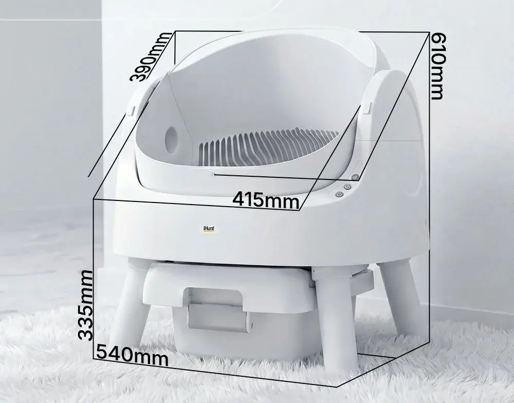 Litieră automată pentru pisici iHunt AutoScooper 11 (White) - 7