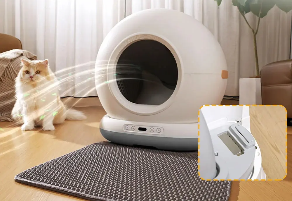 Litieră automată pentru pisici iHunt Smart Cat Litter V7 (White) - 5