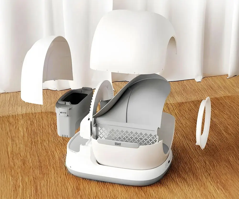 Litieră automată pentru pisici iHunt Smart Cat Litter V7 (White) - 7
