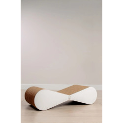 Zgarietoare pentru pisici MurMarket Tiny Tiger Mini (White/Brown) Thumb