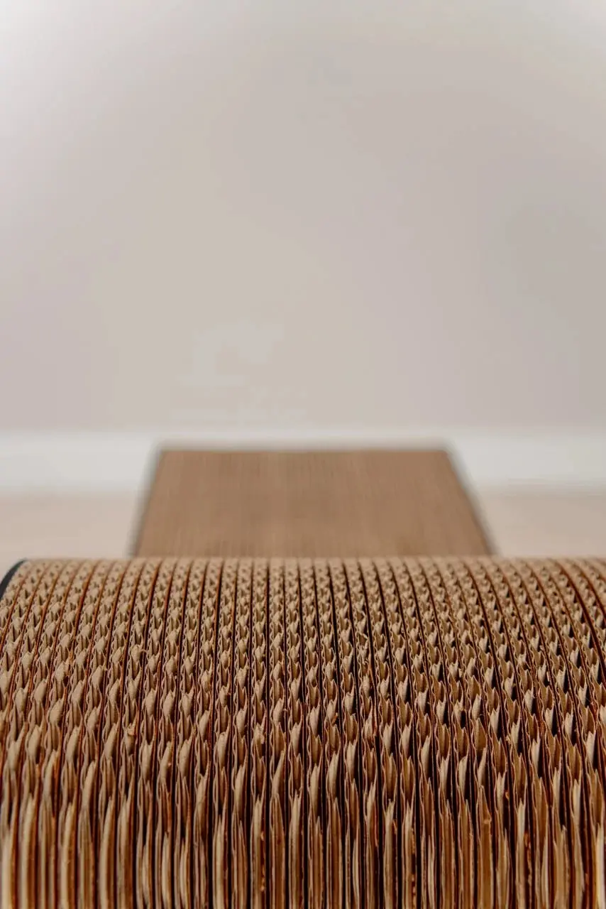 Zgarietoare pentru pisici MurMarket Tiny Tiger Mini (White/Brown) - 4