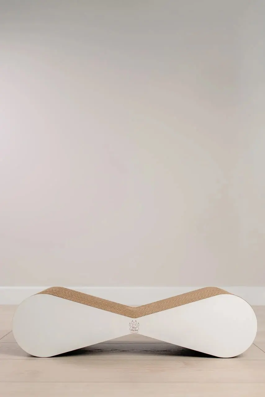 Zgarietoare pentru pisici MurMarket Tiny Tiger Mini (White/Brown) - 6