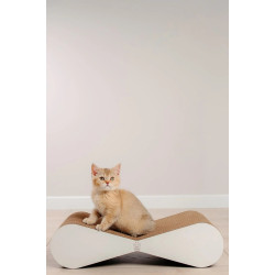 Zgarietoare pentru pisici MurMarket Tiny Tiger Mini (White/Brown) Thumb