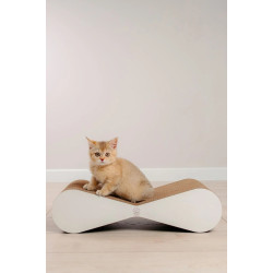 Zgarietoare pentru pisici MurMarket Tiny Tiger Mini (White/Brown) Thumb