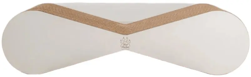 Zgarietoare pentru pisici MurMarket Tiny Tiger Mini (White/Brown)